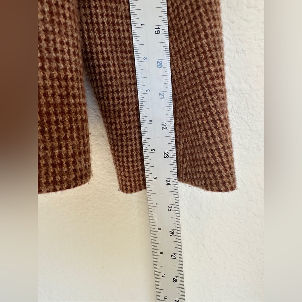 Vintage Ralph Lauren houndstooth riding blazer pure Woolmark Plaid Trim Italy 12 - Picture 17 of 17